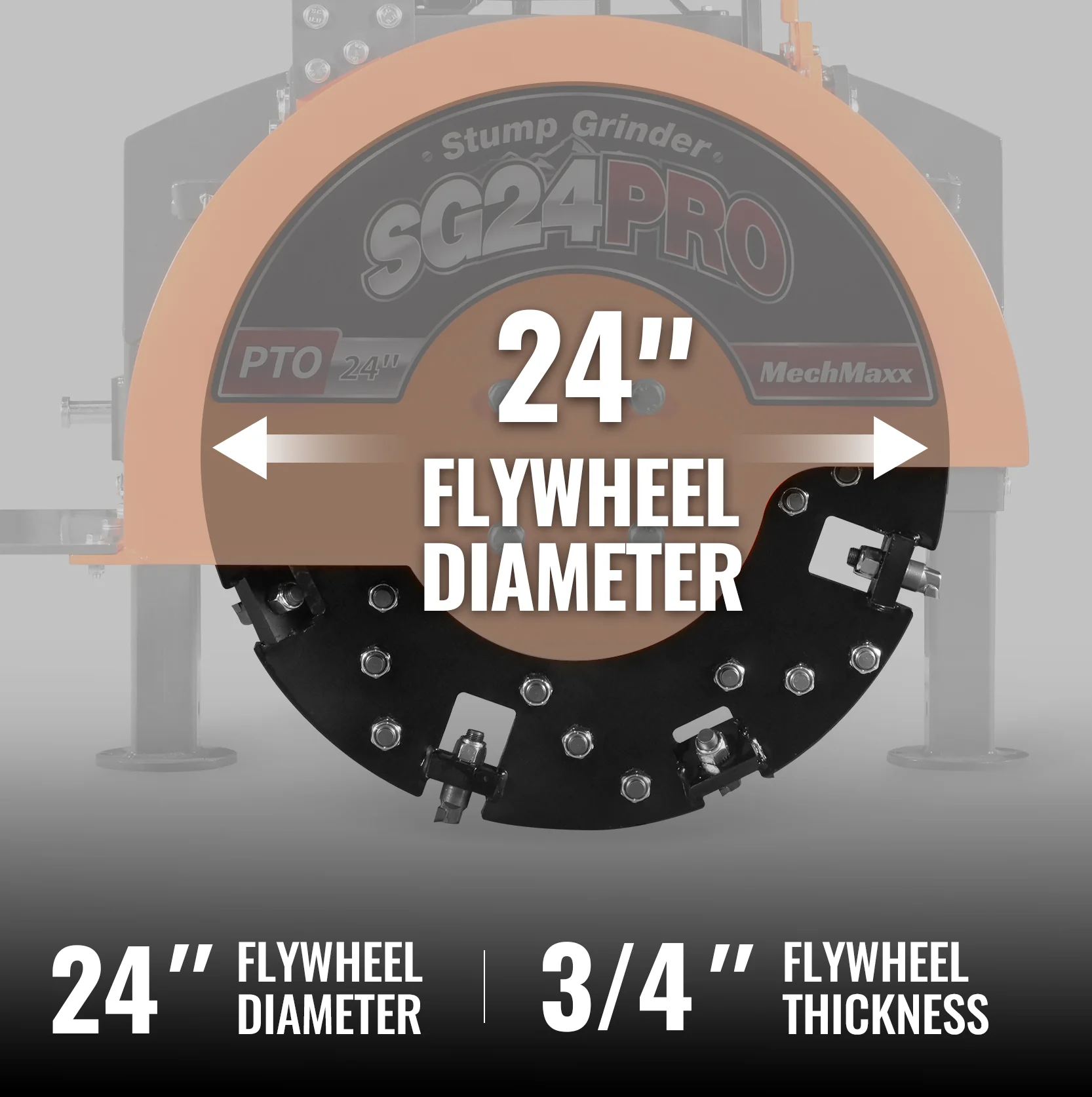 24" Flywheel Diameter