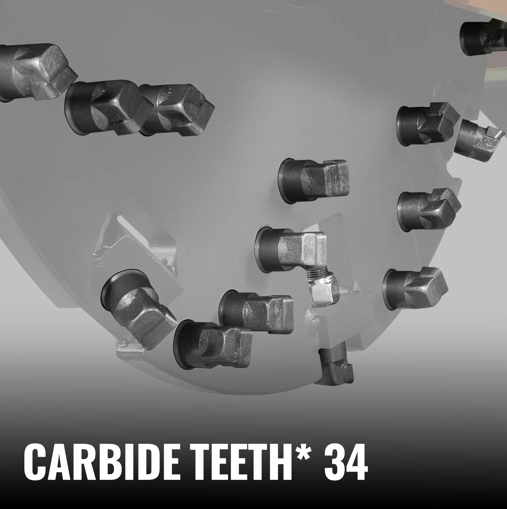 34 Carbide Cutting Teeth